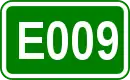 Zeichen der Europastraße 009