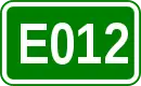 Zeichen der Europastraße 012