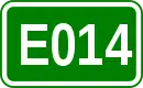Zeichen der Europastraße 014