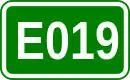 Zeichen der Europastraße 019