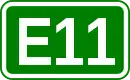 Zeichen der Europastraße 11