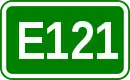 Zeichen der Europastraße 121