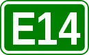 Zeichen der Europastraße 14