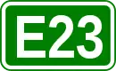 Zeichen der Europastraße 23