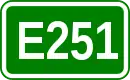 Zeichen der Europastraße 251