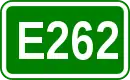 Zeichen der Europastraße 262
