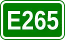 Zeichen der Europastraße 265