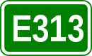 Zeichen der Europastraße 313