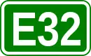 Zeichen der Europastraße 32