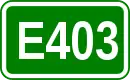 Zeichen der Europastraße 403