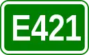 Zeichen der Europastraße 421