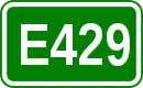 Zeichen der Europastraße 429