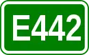 Zeichen der Europastraße 442