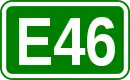 Zeichen der Europastraße 46
