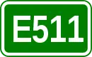 Zeichen der Europastraße 511