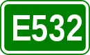 Zeichen der Europastraße 532