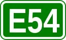 Zeichen der Europastraße 54