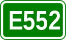 Zeichen der Europastraße 552