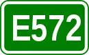 Zeichen der Europastraße 572