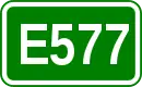 Zeichen der Europastraße 577