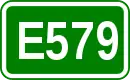 Zeichen der Europastraße 579