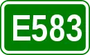 Zeichen der Europastraße 583