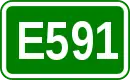 Zeichen der Europastraße 591