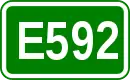 Zeichen der Europastraße 592