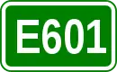 Zeichen der Europastraße 601