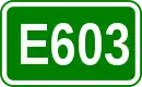 Zeichen der Europastraße 603