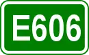 Zeichen der Europastraße 606