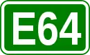 Zeichen der Europastraße 64