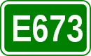 Zeichen der Europastraße 673