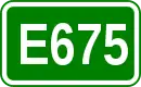 Zeichen der Europastraße 675