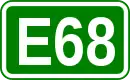 Zeichen der Europastraße 68