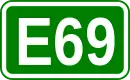 Zeichen der Europastraße 69