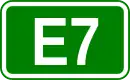 Zeichen der Europastraße 7