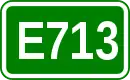 Zeichen der Europastraße 713