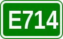 Zeichen der Europastraße 714