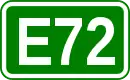 Zeichen der Europastraße 72