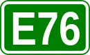 Zeichen der Europastraße 76