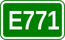 Zeichen der Europastraße 771