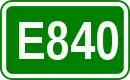 Zeichen der Europastraße 840
