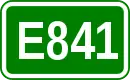 Zeichen der Europastraße 841