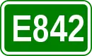 Zeichen der Europastraße 842