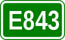 Zeichen der Europastraße 843