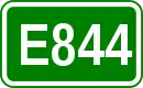 Zeichen der Europastraße 844