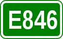 Zeichen der Europastraße 846