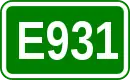 Zeichen der Europastraße 931