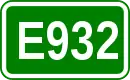 Zeichen der Europastraße 932